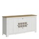 image 1 of Celesto 2 Door 2 Drawer Sideboard with Wine Rack in White and Oak
