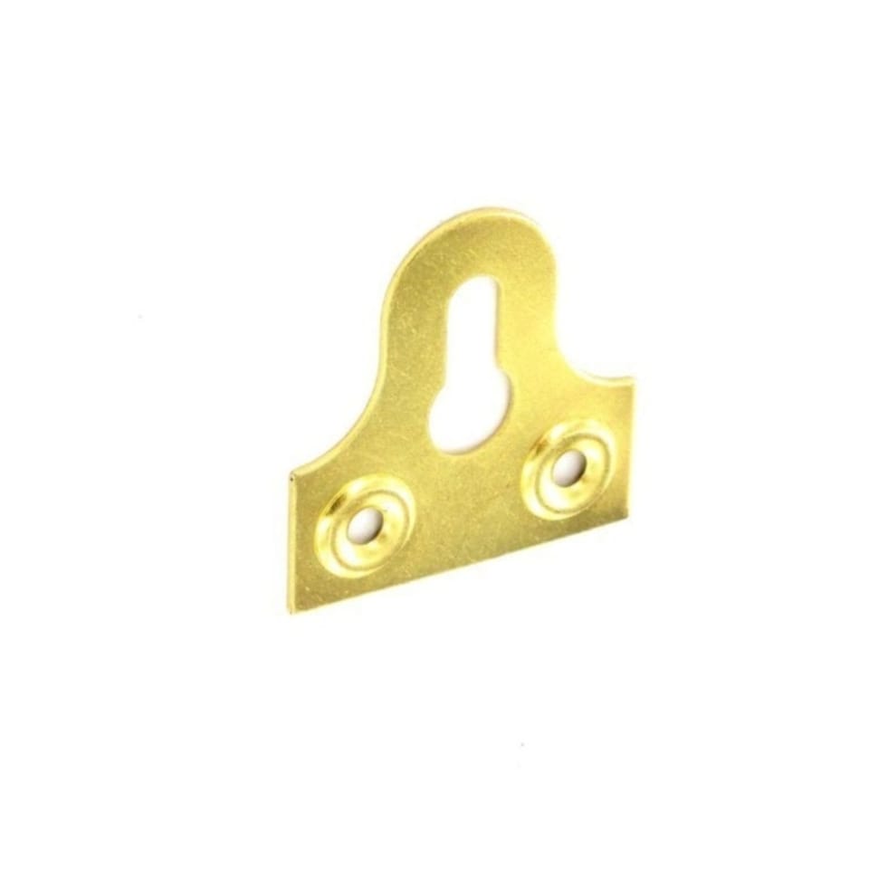 image 1 of Securit Slotted Glass Plates (Pack Of 2) - Electro Brass - 38mm