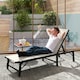 image 2 of Outsunny Folding Sun Lounger Set of 2, 5-Position Reclining Sun Bed 
