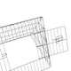 image 3 of Oypla 48" Metal Triangle Rabbit Guinea Pig Pet Hutch Run Cage Playpen