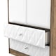 image 7 of Memphis Tall 2 Drawer Double Wardrobe in White Matt & Vintage Oak (Ready Assembled) | White | White Matt & Vintage Oak