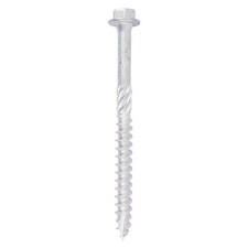 Timco - Heavy Duty Timber Screws - Hex - Exterior - Silver (Size 8.0 x 40 - 10 Pieces)