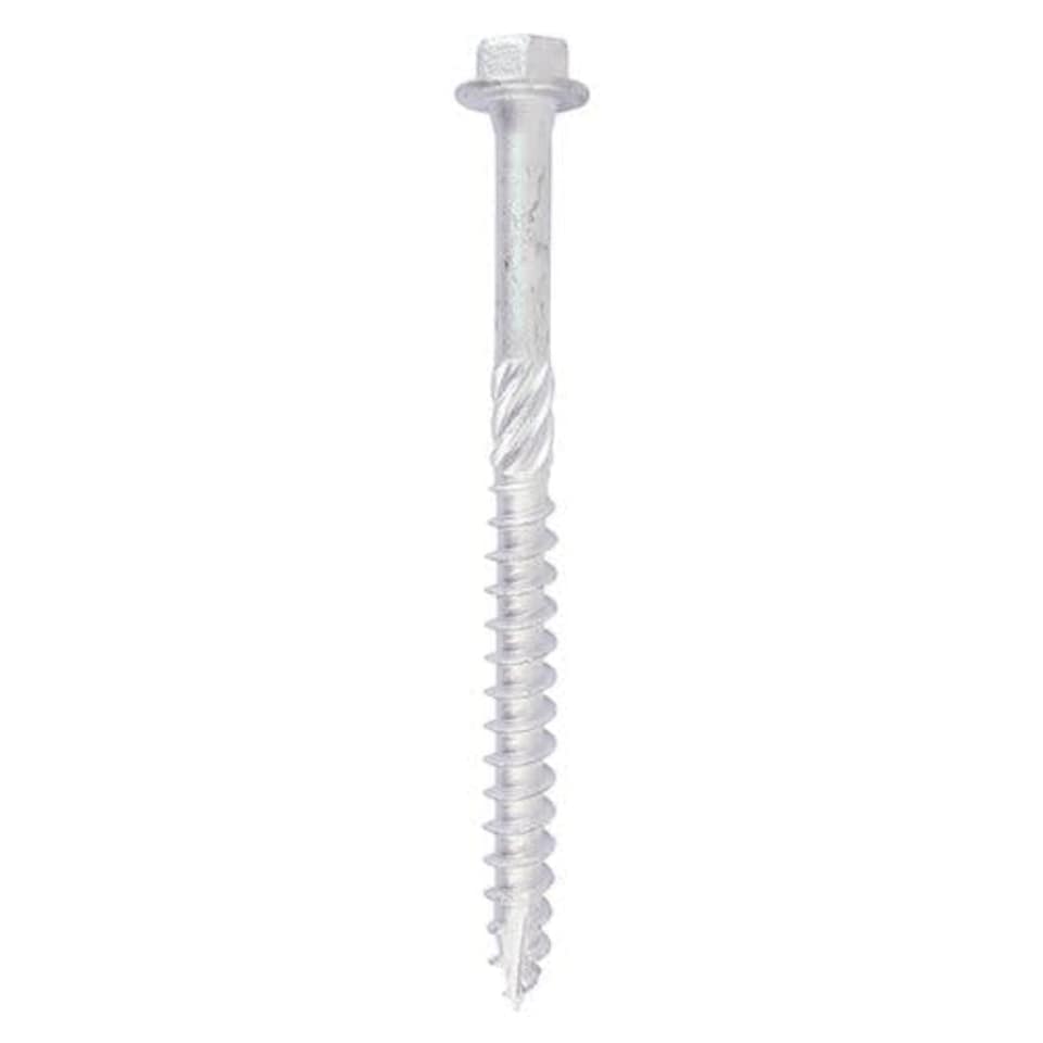 image 1 of Timco - Heavy Duty Timber Screws - Hex - Exterior - Silver (Size 8.0 x 40 - 10 Pieces)