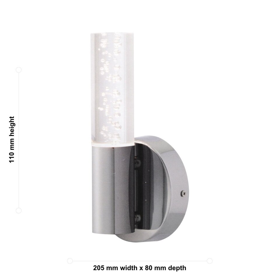 image 1 of Set of 2 Orin - Bathroom Wall Light with Bubble Details