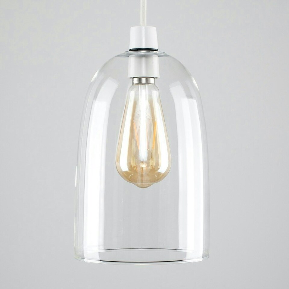 image 1 of ValueLights Modern Clear Dome Shaped Glass Ceiling Pendant Light Shade