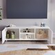 image 8 of Vida Designs Cosmo 2 Door TV Unit Entertainment Stand, 120cm, White | White | 1