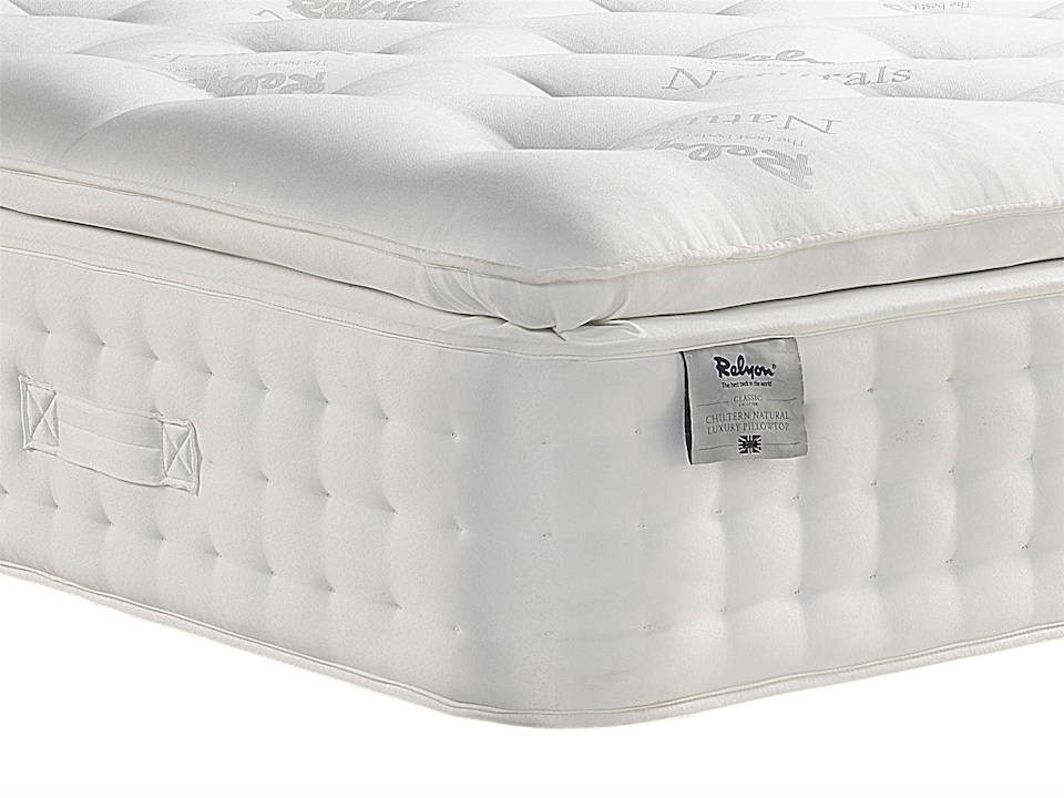 image 1 of Relyon Chiltern Natural Luxury Pillowtop 2500 Mattress | White | Double