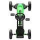 image 8 of AIYAPLAY Pedal Go-Kart for Kids with Silent EVA Wheels, Metal Frame, Green