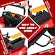 image 6 of COSTWAY 2-Seater Powered Electric UTV Large Kids car Red