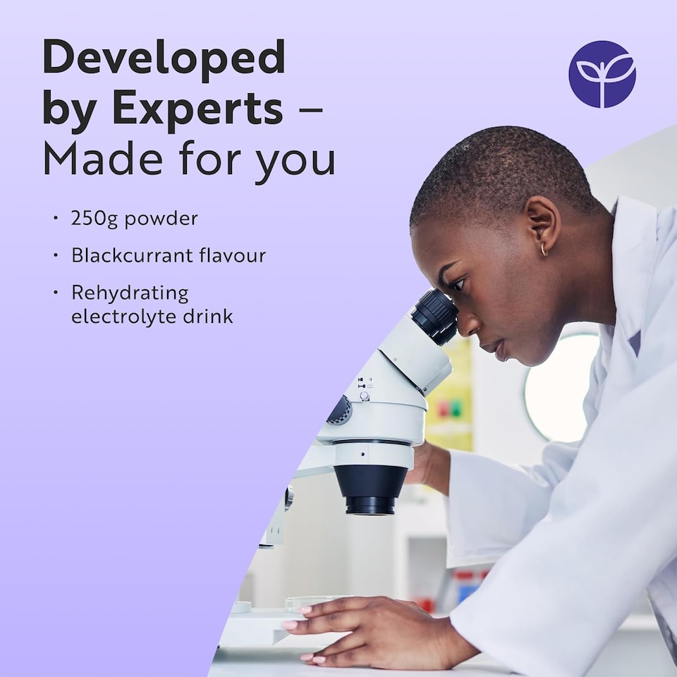 image 1 of Hydravive Rehydration Electrolytes Powder - Blackcurrant - High Strength Vitamin C & 8 B Vitamins: B1, B3, B5, B12 - Electrolyte Drinks - 250g