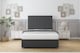 image 2 of Sloomy Manhattan Graphite Dumfries Divan Bed Base 2 Drawers Foot-End With 26 Inch Strutted Headboard | Grey | Graphite | Double | 1