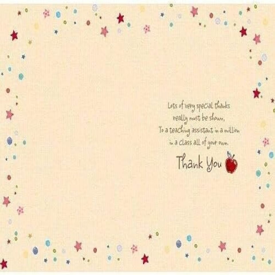 image 1 of Thank You Teacher Assistant Card