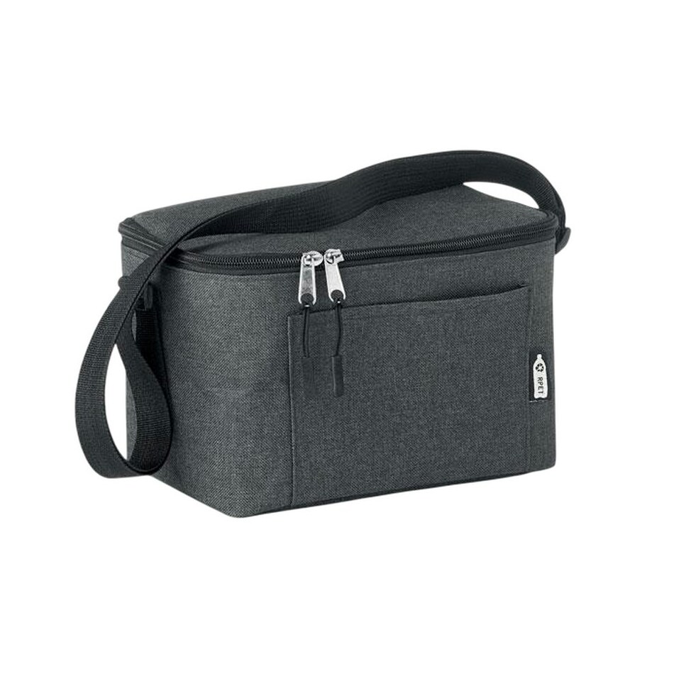 image 1 of MidOcean Cuba RPET Cooler Bag - Black - 14.5cm x 25cm x 15.5cm | Black | 14.5cm x 25cm x 15.5cm
