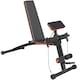 image 1 of HOMCOM Foldable Dumbbell Bench Weight Training, 7 Incline Adjustable, Red