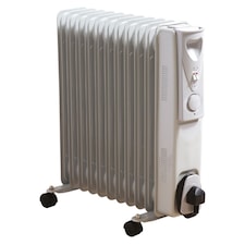 11-Fin Oil Filled Radiator 2500W Portable Electric Heater with Thermostat