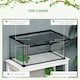image 3 of PawHut Glass Reptile Terrarium Habitats for Lizards, Frogs, Snake 50 x 30 x 25cm