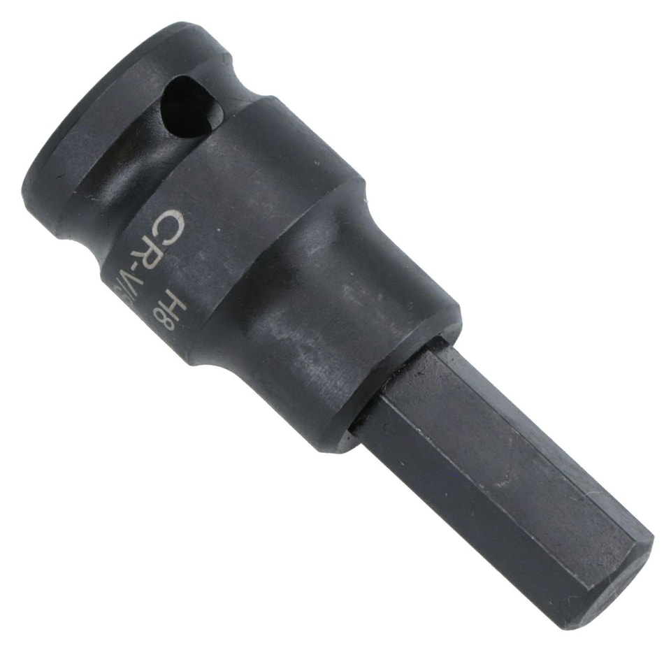 image 1 of 8mm x 45mm 3/8in. Drive Short Impact Impacted Allen Hex Key Socket