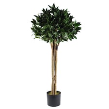 Artificial 120cm Bay Tree Laurel UV Resistant Outdoor Topiary | Green | 4ft