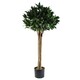image 1 of Artificial 120cm Bay Tree Laurel UV Resistant Outdoor Topiary | Green | 4ft