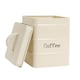 image 4 of Harbour Housewares Vintage Metal Kitchen Coffee Canister - Cream