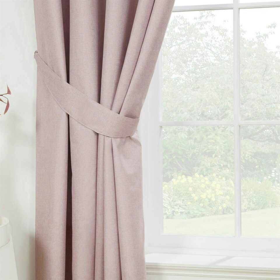 image 1 of Eclipse Pencil Pleat Blackout Curtains - Pink - 229cm x 137cm