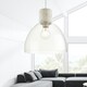 image 3 of First Choice Lighting Treson Clear Glass and White Terrazzo Concrete Pendant Grey | Clear