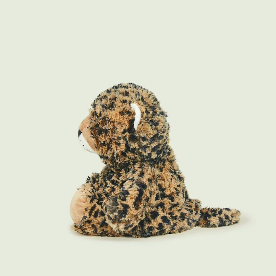 image 1 of Warmies Leopard Plush Microwaveable Weighted Cuddly Toy