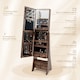 image 5 of COSTWAY Freestanding Jewelry Cabinet Floor Jewelry Armoire Organizer