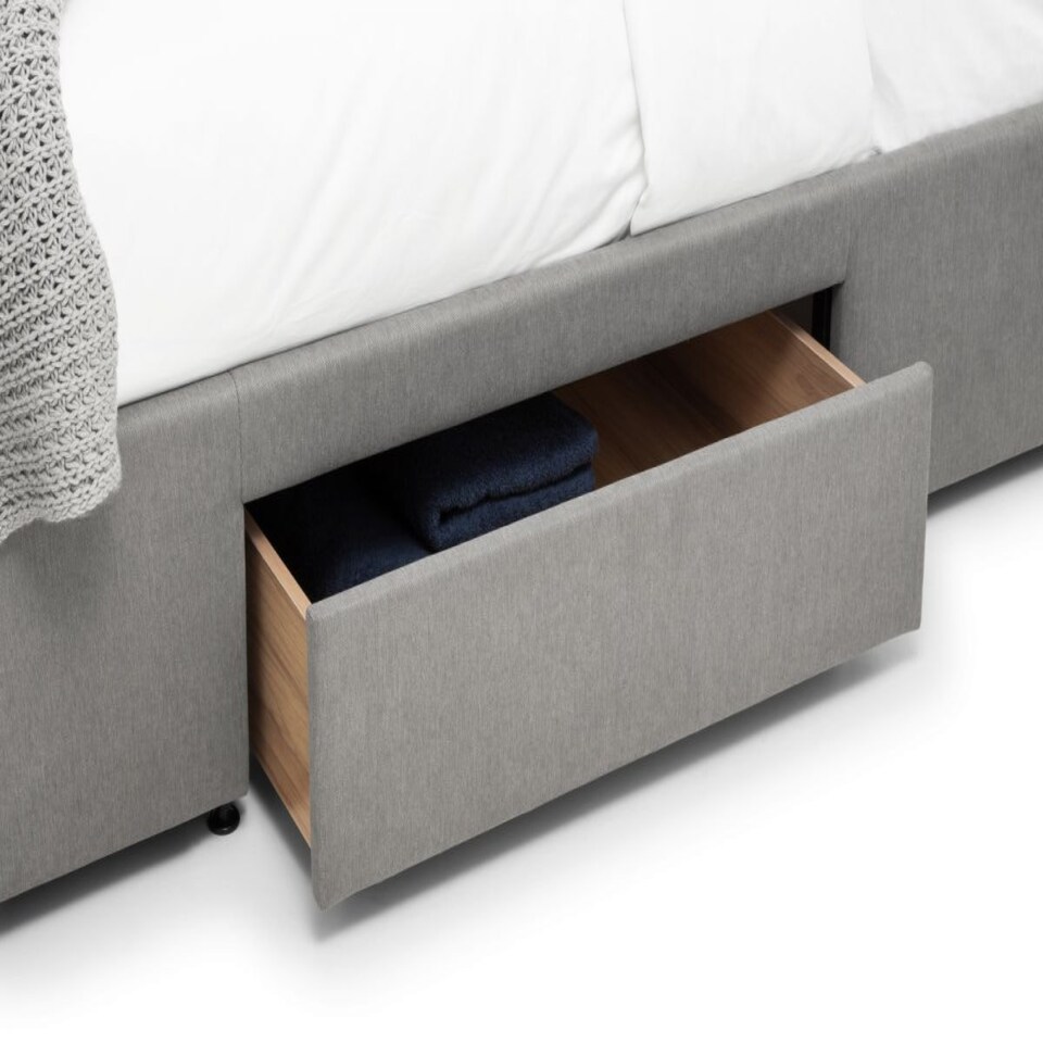 image 1 of Premium - Grey 4 Drawer Bed - King 5ft (150cm)
