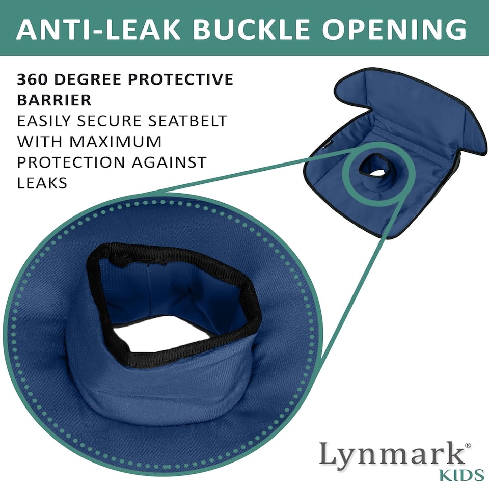 image 1 of Lynmark® Potty Training Car Seat Protector Cover with Middle Buckle Hole, Navy | Blue | Navy | Universal | 1