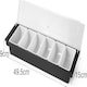 image 6 of 6 Compartment Trays Detachable Pizza Topping Station Reusable Container