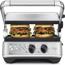 Sage The BBQ & Press Grill - One-Touch Perfect Panini, Burger & Steak, Brushed Stainless Steel
