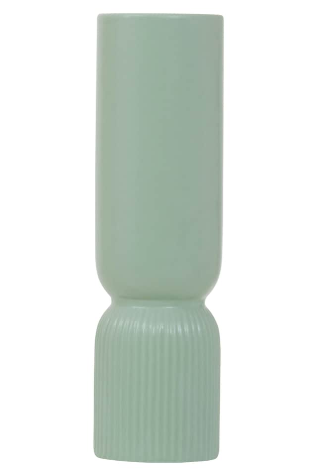 image 1 of Orsina Sturdy Ceramic Design Sage Green Vase, Spacious Flower Ceramic Vase, Lightweight Vase For Artificial Flowers