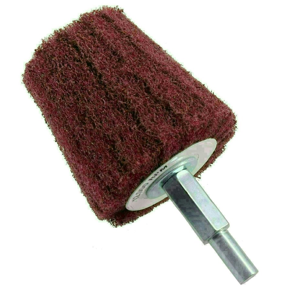 image 1 of Goblet Shaped Sanding Polishing Cleaning Mop 50mm Width 240 Grit 6mm Shank 4pk