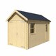 image 2 of Dillon 540-Log Cabin, Wooden Garden Room, Timber Summerhouse, Home Office - L339.9 x W580 x H273.6 cm Brown