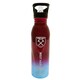 image 1 of West Ham United FC Metallic Water Bottle - Claret Red/Sky Blue - One Size