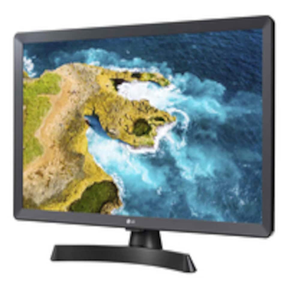 image 1 of 24" LG TV Monitor, HD LED display, webOS, 2 x 5W Stereo Speakers, Black | Black | Black, Grey | 59.9 cm (23.6")