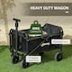 image 4 of Outsunny 41L Festival Trolley, 60kg Heavy Duty Folding Trolley Cart, Black
