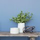 image 2 of Interiors by Premier Small Ceramic Planter with Embossed Pattern and Tribal Design, Modern Indoor Planter for Living Room Green