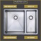 image 6 of Austen & Co. Orla Stainless Steel Inset/Undermount 1.5 Bowl Kitchen Sink