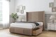 image 3 of Sloomy Camden Mink Plush Divan Bed With Mattress No Drawers With 54" Wingback Headboard & 12" Matching Footboard 5' King | Brown | Mink | King | 1