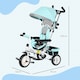 image 3 of HOMCOM 6 in 1 Kids Trike, Stroller with Parent Handle, Green