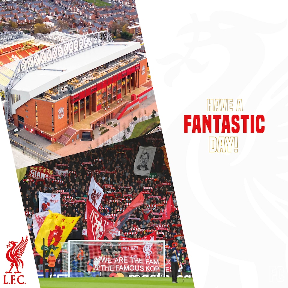 image 1 of Liverpool FC Personalise Birthday Card With Sticker Sheet