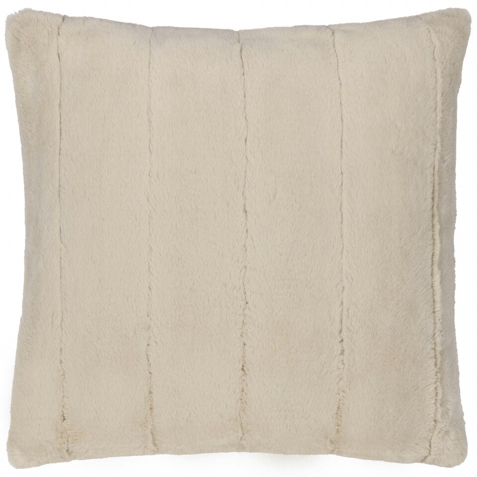 image 1 of Furn Empress Faux Fur Cushion Cover Cream | 55 cm x 55 cm