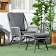 image 10 of Outsunny Garden Rattan Leisure Chair Set with Adjustable Backrest