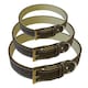 image 2 of Dog Collar & Lead - Leather Style Brown | L