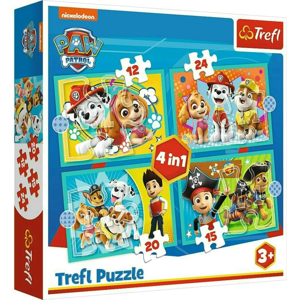 image 1 of Trefl Paw Patrol Team Puzzle - 4in1
