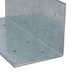 image 6 of Fence Post Extender Angle Bracket Galvanised 70 x 70 x 180mm Holder Support