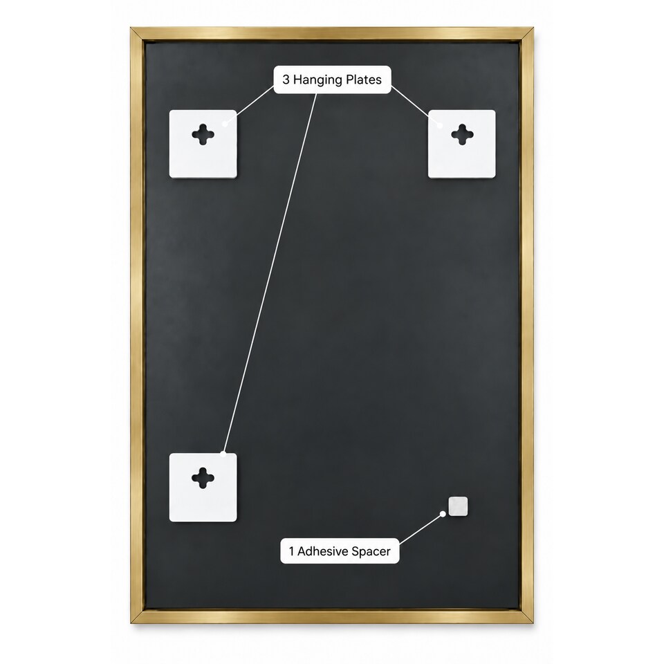image 1 of Showerdrape Bayswarer Brushed Gold Framed Rectangular Mirror 60x45cm