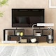 image 7 of HOMCOM TV Unit for TVs up to 75 Inches, Free Combination TV Stand, Black